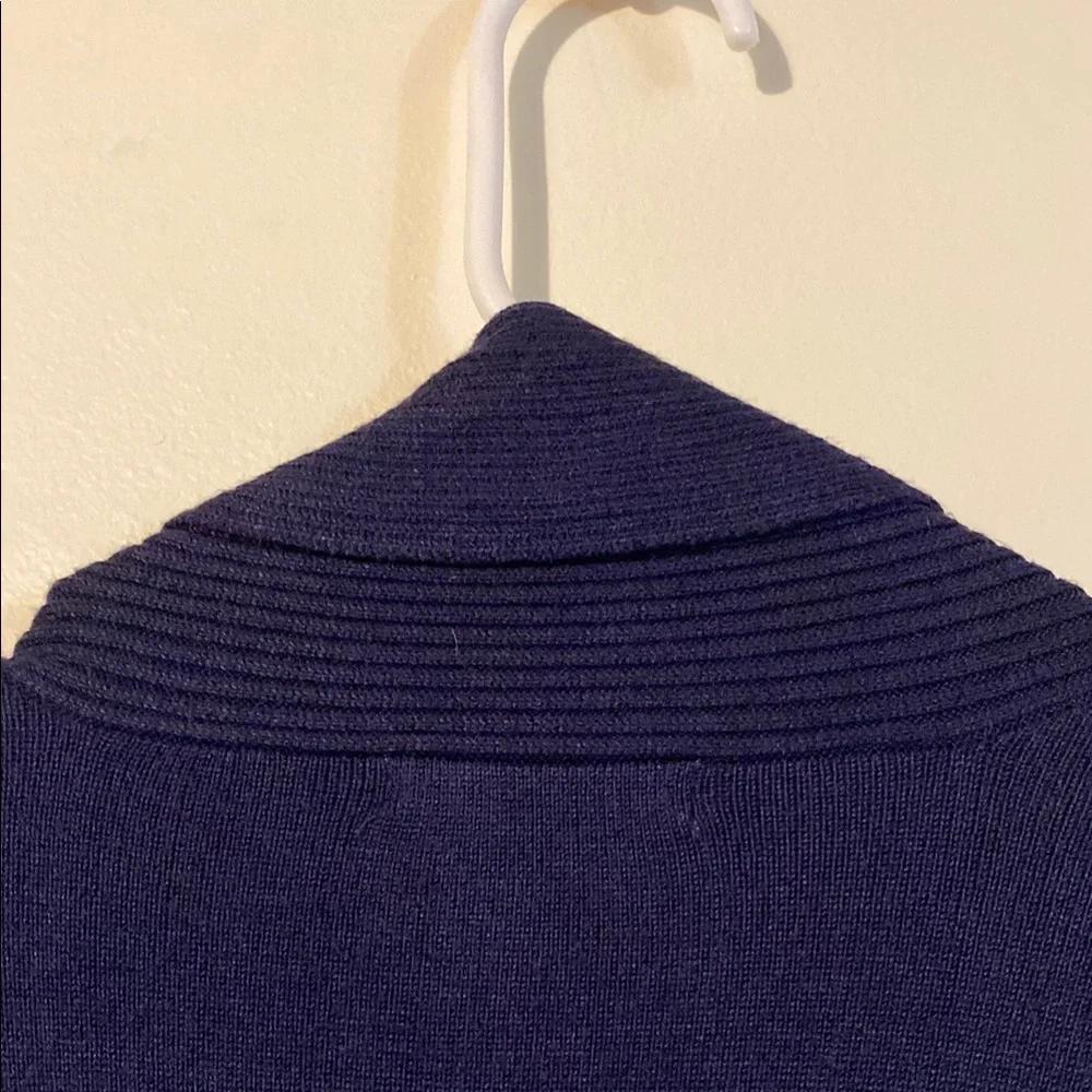 Retrology Dark Navy Blue Cardigan Sweater Lightweight Relaxed Style - Picture 4 of 6